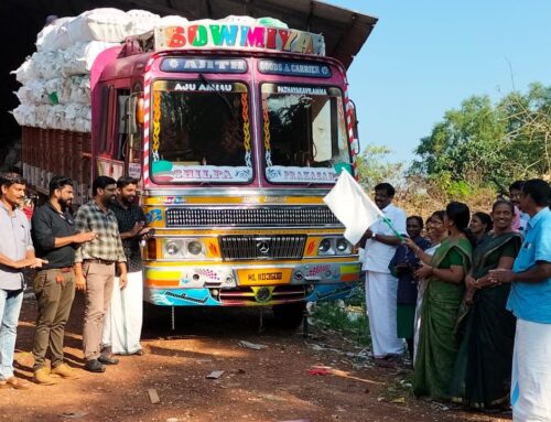 Glass Waste collection drive at Kasaragod